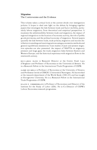 Migration: The Controversies and the Evidence