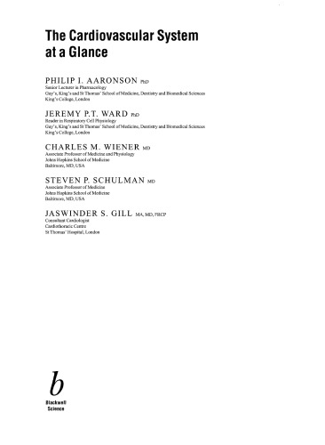 The Cardiovascular System at a Glance (At a Glance (Blackwell))