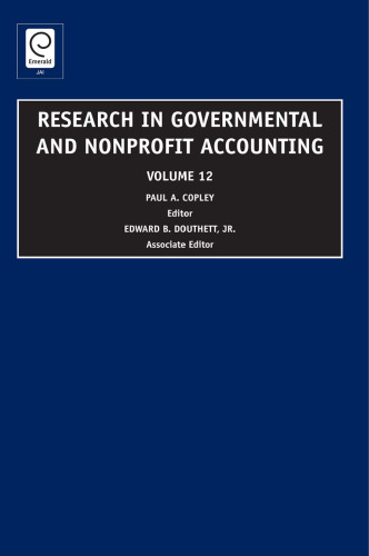 Research in Governmental and Nonprofit Accounting, Volume 12
