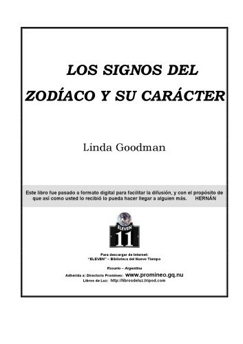 Los Signos del Zodíaco y Su Carácter