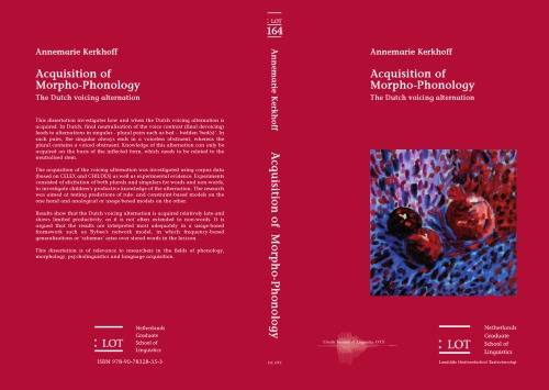 Acquisition of Morpho-Phonology: The Dutch voicing alternation