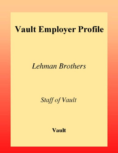 Lehman Brothers: Employer Profile