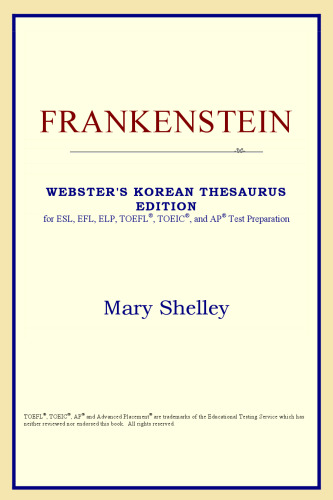Frankenstein (Webster's Korean Thesaurus Edition)