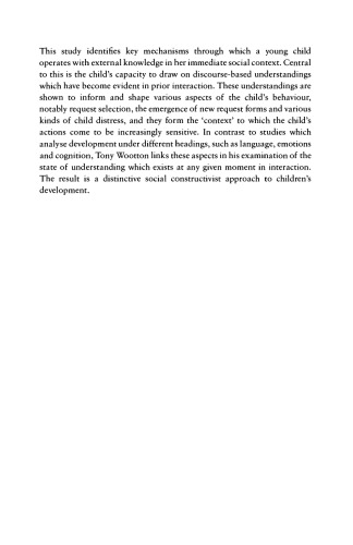 Interaction and the Development of Mind (Studies in Interactional Sociolinguistics)