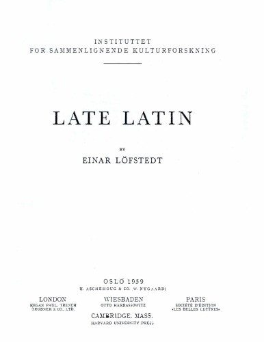 Late Latin