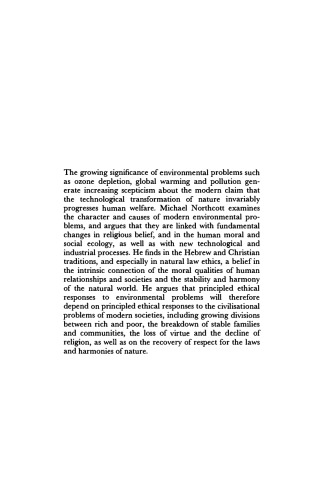 The Environment and Christian Ethics (New Studies in Christian Ethics)