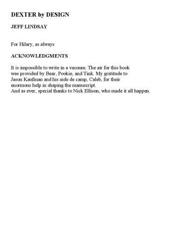 Dexter by Design: A Novel