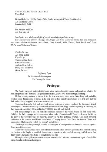 Cat's Cradle: Time's Crucible (The New Doctor Who Adventures)