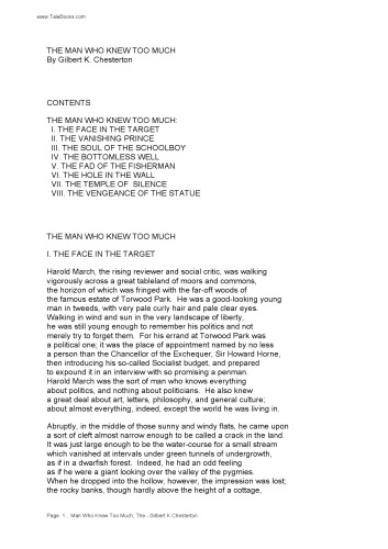 The Man Who Knew Too Much