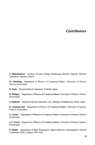Bismuth-based High-temperature Superconductors (Applied Physics Series , No 6)