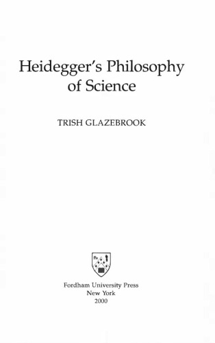 Heidegger's Philosophy of Science