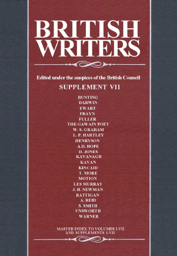 British Writers: Supplement VII
