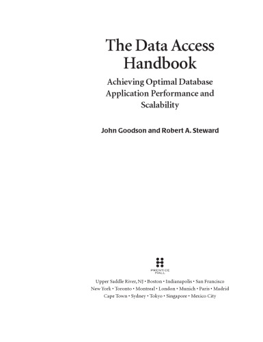 The Data Access Handbook: Achieving Optimal Database Application Performance and Scalability