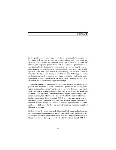 Environmental Management in Proactive Commercial Firms: Lessons for Central Logistics Activities in the Department of Defense
