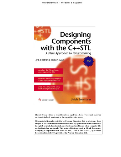 Designing Components with the C++ STL: A New Approach to Programming (Revised Edition)