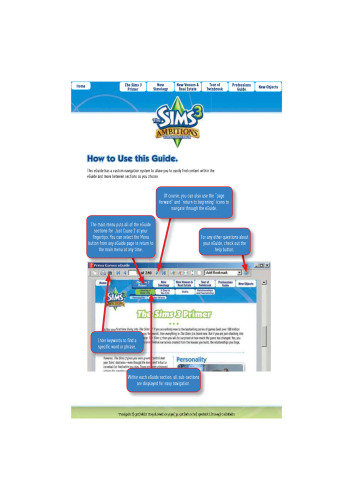 The Sims 3 Ambitions Expansion Pack - Prima Essential Guide: Prima Official Game Guide (Prima Essential Guides)