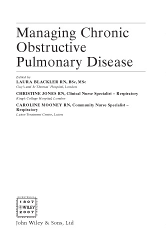 Managing Chronic Obstructive Pulmonary Disease