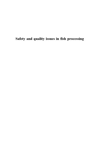 Safety and Quality Issues in Fish Processing