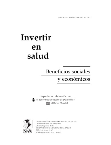 Investir en salud: Beneficios sociales y económicos