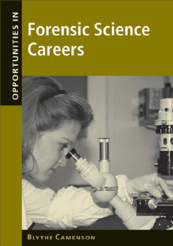 Opportunities in Forensic Science Careers