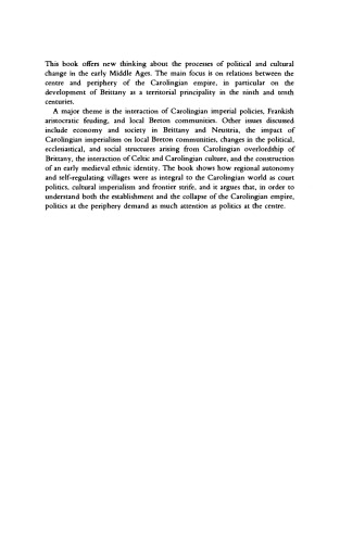 Province and Empire: Brittany and the Carolingians