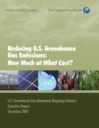 Reducing U.S. Greenhouse Gas Emissions: How Much At What Cost?