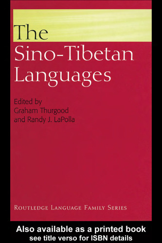 Sino-Tibetan Languages (Routledge Language Family Series)