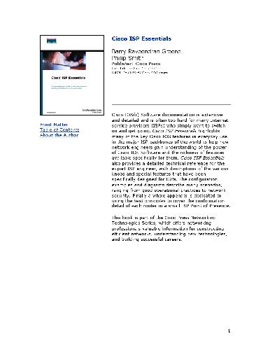 Cisco ISP Essentials
