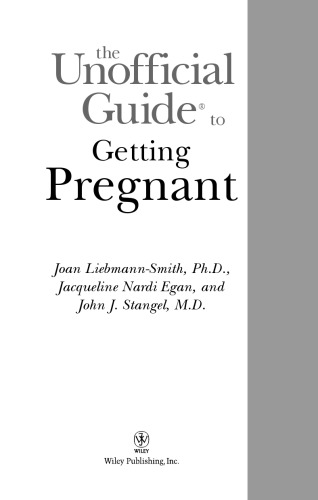 The Unofficial Guide to Getting Pregnant (Unofficial Guides)