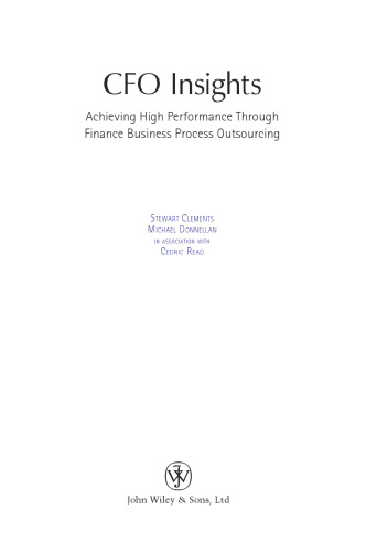 CFO Insights: Achieving High Performance Through Finance Business Process Outsourcing