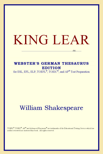 King Lear (Webster's German Thesaurus Edition)