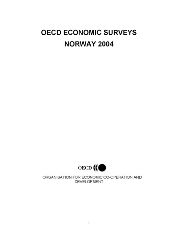 Oecd Economic Surveys: Norway