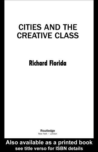 Cities and the Creative Class