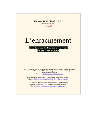 L'enracinement