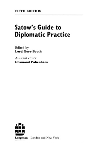 Satow's Guide to Diplomatic Practice