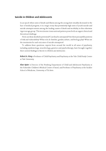Suicide in Children and Adolescents (Cambridge Child and Adolescent Psychiatry)
