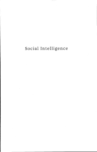 Social Intelligence: The New Science of Human Relationships