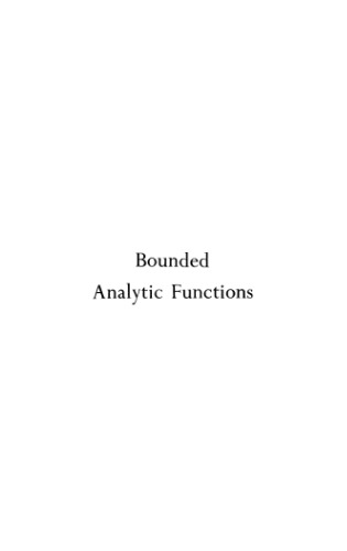 Bounded analytic functions