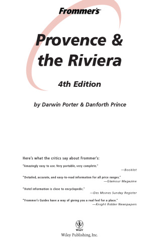 Frommer's Provence and the Riviera