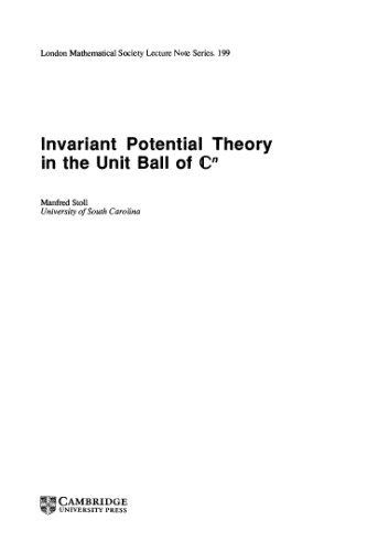 Invariant Potential Theory in the Unit Ball of C^n