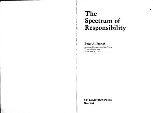 The Spectrum of Responsibility