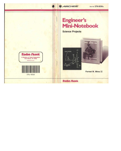 Engineer's Mini Notebook: Science Projects (Radio Shack cat. No. 276-5018A)