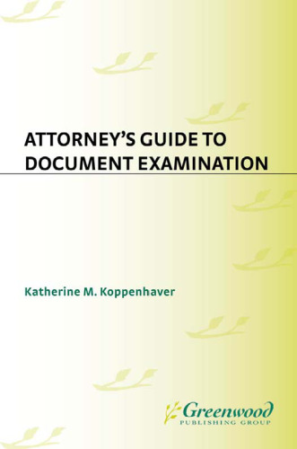 Attorney's Guide to Document Examination