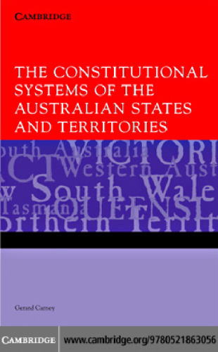 The Constitutional Systems of the Australian States and Territories
