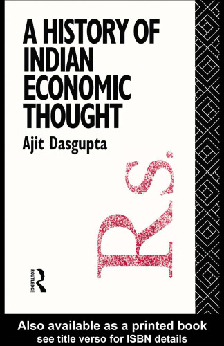 A History of Indian Economic Thought (Routledge History of Economic Thought)