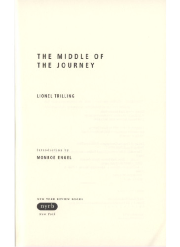 The Middle of the Journey (New York Review Books Classics Series)