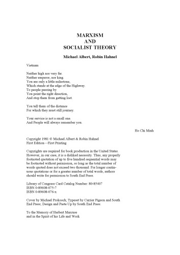 Marxism and Socialist Theory: Socialism in Theory and Practice