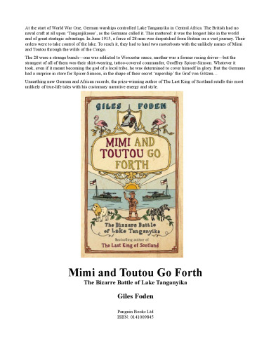 Mimi and Toutou Go Forth: The Bizarre Battle of Lake Tanganyika