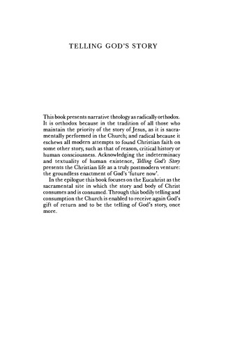 Telling God's Story: Bible, Church and Narrative Theology