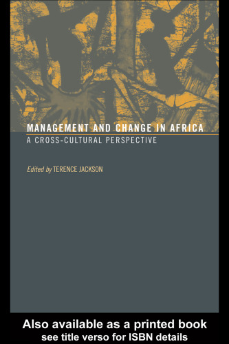 Management and Change in Africa: A Cross-Cultural Perspective
